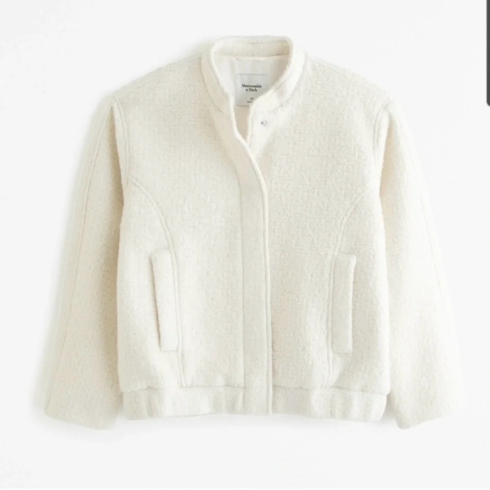 Abercrombie & Fitch Wool-Blend Bomber Jacket - Picture 5 of 9
